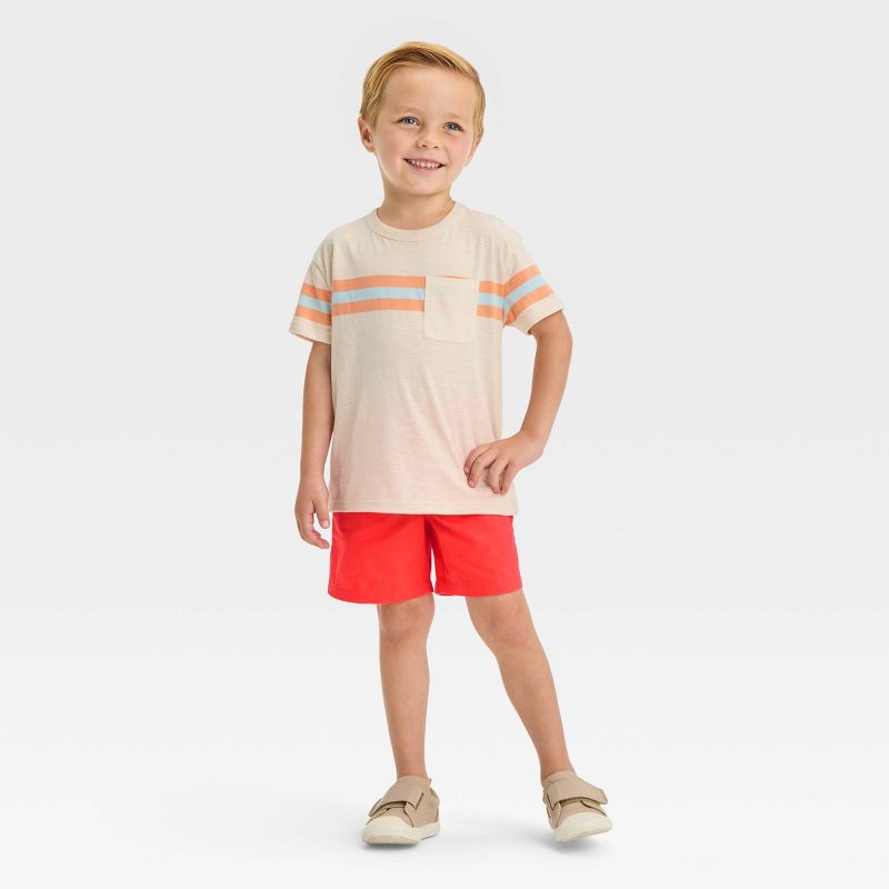 Toddler Boys' Woven Solid Pull-On Shorts - Cat & Jack™, 4 of 7