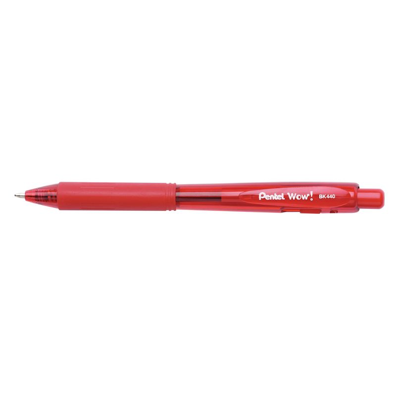 8ct Wow! Ballpoint Pens 1mm Black/Blue/Red - Pentel, 3 of 9