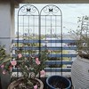MOEPISY 2 Pack Metal Garden Trellis 71 inch x 19.7 inch Rustproof Trellis for Climbing Plants Black - 3 of 4