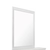 SEVOBAL Bathroom Vanity Mirrors Shatterproof Safety Sleek Metallic Beveled Glass Mirror Robust and Safe, White, 38.19"*0.87"*38.19" - 3 of 4