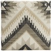 Makalo Footstool - MCR4597 - Ikat/Black - Safavieh - 4 of 4