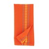 Saro Lifestyle Dobby Border Napkin, 18" Square, Tomato (Set of 4) - 2 of 4