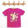 The Juniper Shop SmileyWorld Checkered Lightning Floral Youth Short Sleeve Tee - 2 of 4