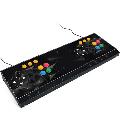 NBCP Arcade Game Console 2 Players Video Game Arcade Fighting Stick for Home, Compatible with NEOGEO Mini/PC/PS Classic/Nintendo Switch/PS3/Android