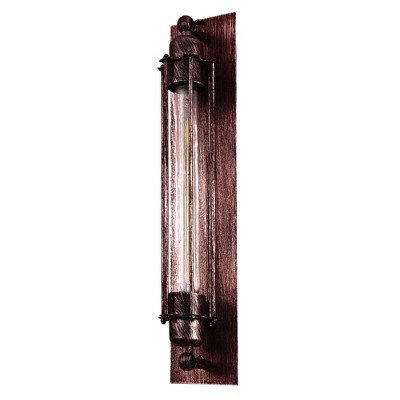 DORESshop 1-Light Red Finish Indoor Wall Sconce, American Salon & Bar Style, E26 Base, Non-Integrated Bulb, Industrial Vintage Look