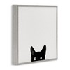Stupell Industries Black Cat Peeking From Below, 12" x 12" - 3 of 4
