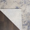 Sleek Textures SLE04 Blue/Ivory/Grey Area Rug Distressed Abstract By Nourison - image 3 of 4