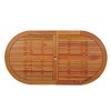 vidaXL Patio Table 63 in.x33.5 in.x29.5 in. Solid Wood Eucalyptus - 4 of 4