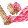 Unique Bargains Party Wooden Handle Lace Ribbon Sticks Fairy Wand 25 Pcs - 4 of 4