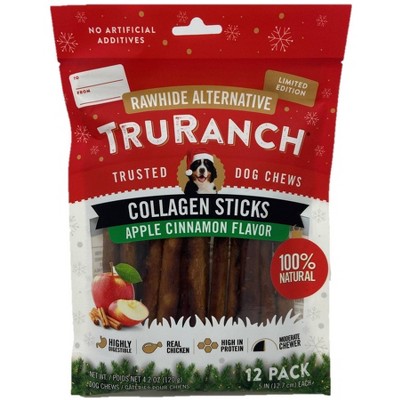 TruRanch Apple Cinnamon Sticks Rawhide Dog Treats - 12ct