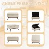 Kumasinova Mid-Century Lift-Top Storage Ottoman Bench– Solid Wood Frame with Safety Hinge, Versatile Coffee Table & Seating, Ottoman with Storage - 3 of 4