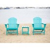 Hampton 3pc Outdoor Adirondack Chair & Table Set - LuXeo
 - image 4 of 4