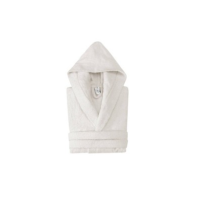 Hooded Turkish 100% Cotton Bathrobe Cream - Enchante Home