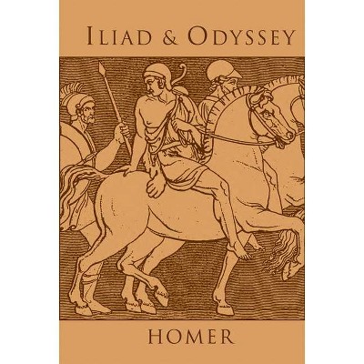 Iliad & Odyssey - (Leather-Bound Classics) by  Homer (Leather Bound)