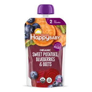 HappyBaby Beet Baby Meal - Sweet Potato Blueberry - 4oz - 1 of 4