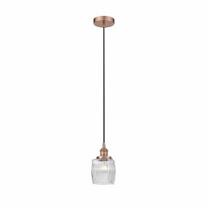 Innovations Lighting Colton 1 - Light Pendant in  Antique Copper - 1 of 1