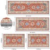 Boho Floral 4-Piece Kitchen Rug Set – Non-Skid, Washable Runner & Mats, Farmhouse Style - 4 of 4