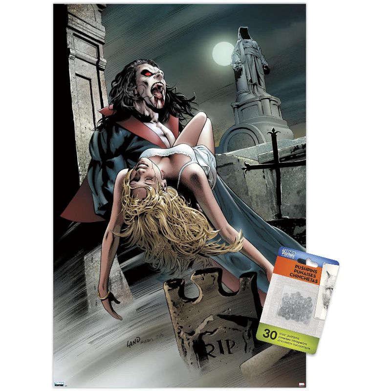 Trends International Marvel Movie - Morbius - Graveyard Unframed Wall Poster Prints, 1 of 7