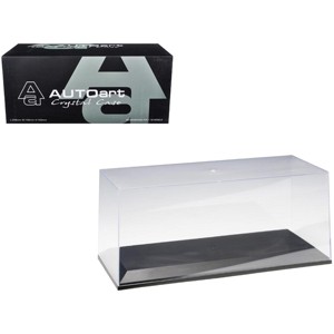 Collectible Display Show Case for 1/18-1/24 Scale Model Cars with Black Plastic Base by Autoart - 1 of 3