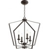 Quorum Lighting 4 - Light Chandelier in  Oiled Bronze - 3 of 4