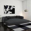 Modular Sectional Sofa with Removable Backrest, Convertible Sofa Bed for Living Room or Bedroom, Corduroy Sofa with Adjustable Armrest-Koiai - 2 of 4