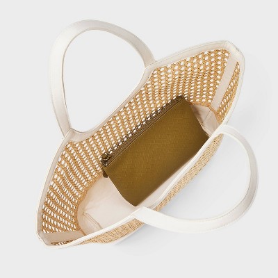 Сумки A New Day Straw Caning Tote Bag - A New Day™ Natural — фото 4