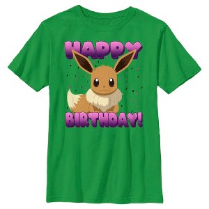 Boy's Pokemon Eevee Happy Birthday T-Shirt - 1 of 4