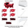 Big Dot of Happiness Red Grad Class of 2026 Outdoor Decorations - Graduation Yard Signs - Set of 8 - 4 of 4