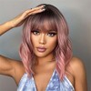 Jessie's Wig 16 Inch Wavy Wig Synthetic Wig Ombre Pink Color 1 Pc/Pack - 3 of 4