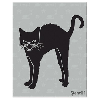 Stencil1 Black Cat - Stencil 8.5" x 11"