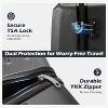 Coolife Luggage Suitcase PC+ABS with TSA Lock Spinner Carry on Hardshell Lightweight (grey, S(20in)) - 2 of 4