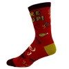 Crazy Dog T-Shirts Men's Fire It Up Socks Funny Backyard Bar-B-Que Grilling Meat Graphic Novelty Footwear - image 3 of 4