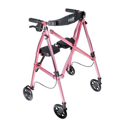 Stander Wonder Rollator, Lightweight 4- Wheel Folding Walker with Seat