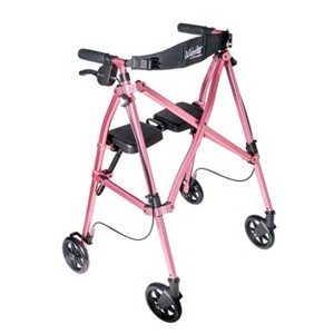 Stander Wonder Rollator, Lightweight 4- Wheel Folding Walker with Seat - 1 of 4