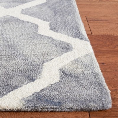 Handmade Grey and Ivory Wool Square Area Rug, 7'x7'