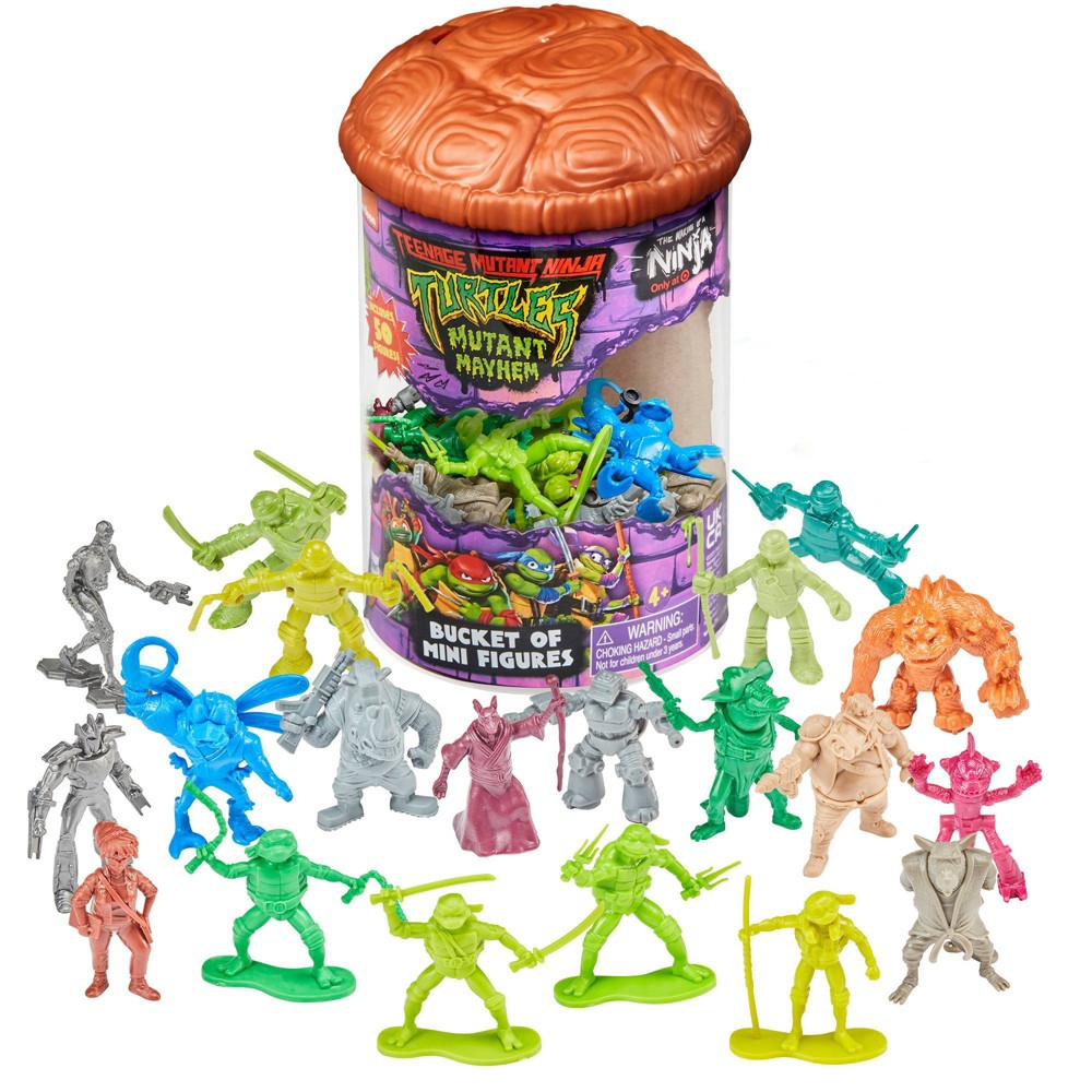 Photos - Doll Teenage Mutant Ninja Turtles: Mutant Mayhem Bucket of Mini Figures