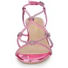 Allegra K Women's Rhinestone Strappy Slingback Stiletto Heel Sandals - 2 of 4