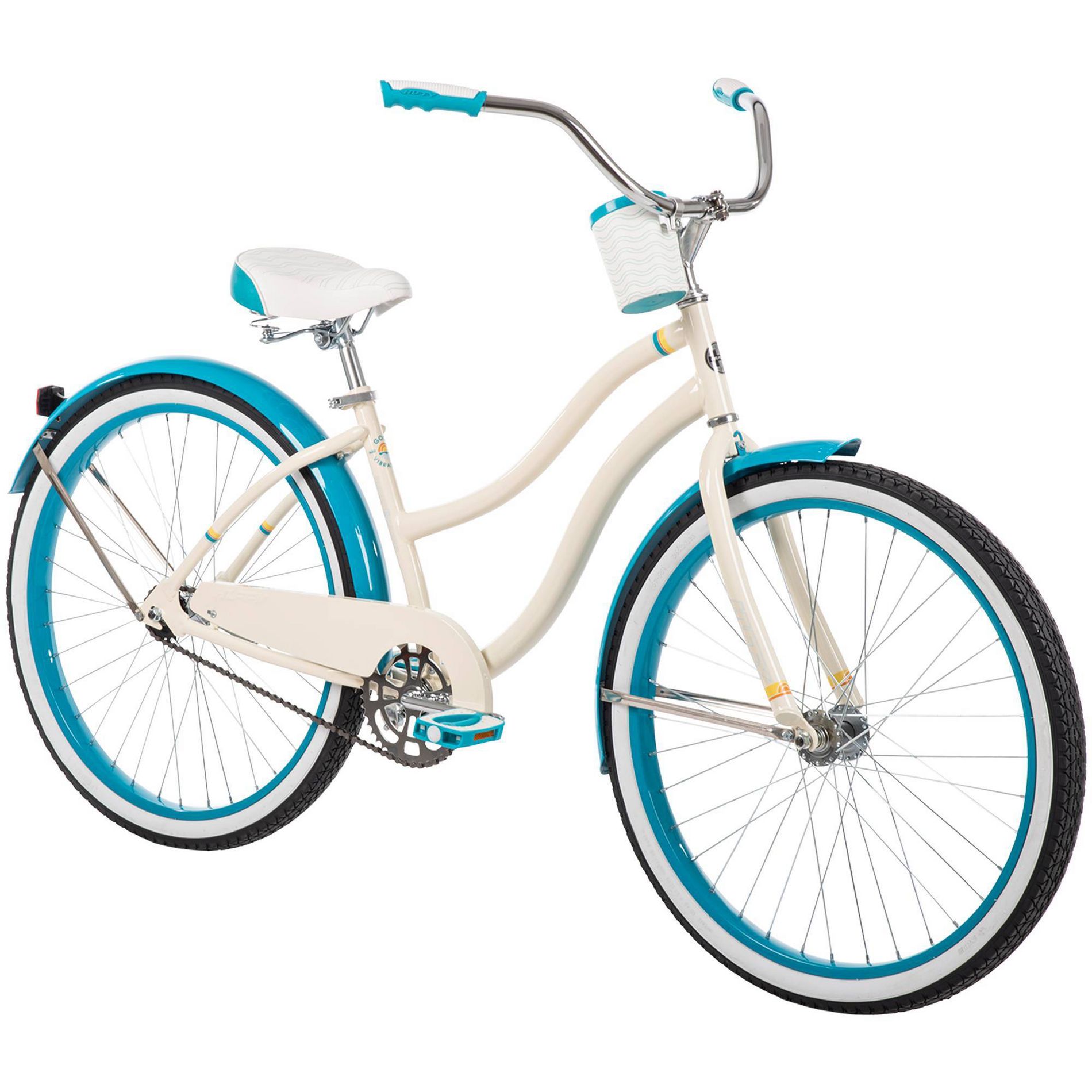 Huffy Good Vibrations Adult Cruiser Bike - 26" Wheels - Cream