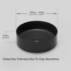 ChicFurnit Bathroom Sinks Circular Ceramic Basin with Sleek Modern Design for Bathroom Remodel Upgrade, Black, 15.7"*15.7"*4.7" - 3 of 4