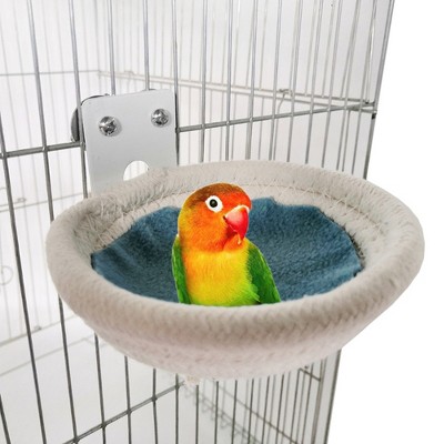 Bird Breeding Nest,Handmade Cotton Rope Hatch House With Hooks For Budgie Parakeet Cockatiel Lovebird