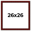 PosterPalooza | Square Weathered Red Picture Frame - UV Acrylic, Foam Board Backing, Hanging Hardware - 2 of 4