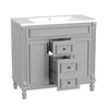 Modern 36" Freestanding Bathroom Vanity with Sink Combo and Storage Cabinet - 4 of 4