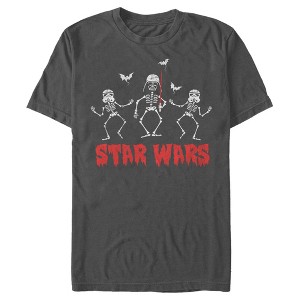 Men's Star Wars Halloween Vader Skeletons T-Shirt - 1 of 4