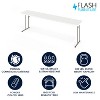 Flash Furniture Elon 8-Foot Granite White Plastic Folding Training Table - image 2 of 4