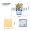 Unique Bargains 3D Pop-Out Gold Foil Birthday Card with Greeting Card and Envelope - 2 of 4