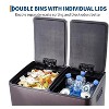 GAOMON Dual Trash & Recycle Bin, 16 Gal (2x30L)Kitchen Garbage Can,Odor-Resistant with Lid,Inner Bucket & Quiet Step Pedal - 2 of 4