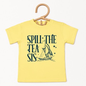 The Juniper Shop Spill The Tea Sis Boat Toddler Short Sleeve Tee - 1 of 4