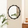 MH London Celeste 30" x 30" Solid Wood Wall Mounted Accent Mirror in Black - 3 of 4