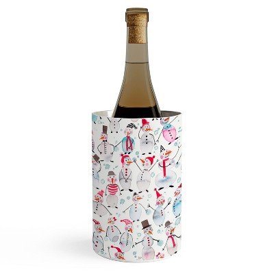 Ninola Design Friendly snowmen Wine Chiller -Deny Designs