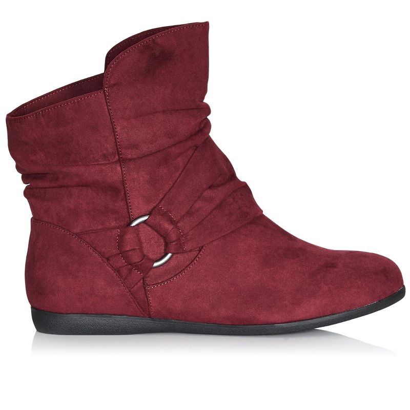 Women's WIDE FIT Serena Ankle Boot - burgundy | CLOUDWALKERS, 2 of 6